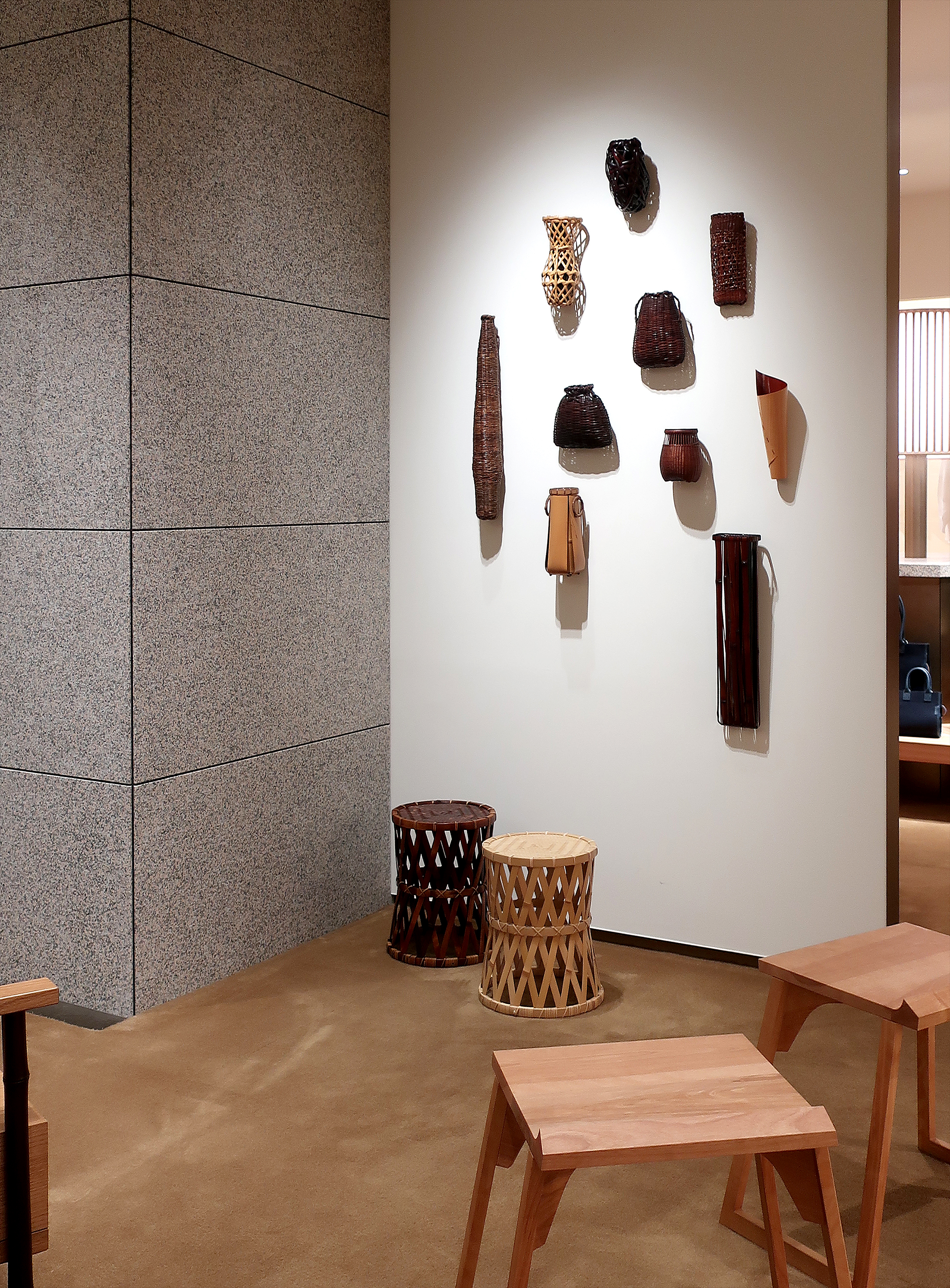 銀座和光本店アーツアンドカルチャー「竹籠 炻器 銅器 香　Various Bamboo Masterworks, Modern Crafts and Fragrance」